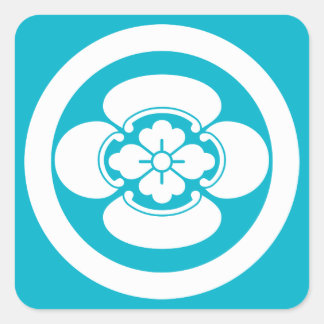 Mokko in a circle square sticker