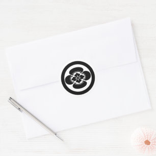 Mokko in circle classic round sticker