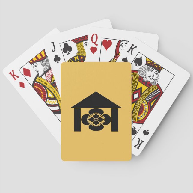 Mokko in hut bicycle playing cards (Back)