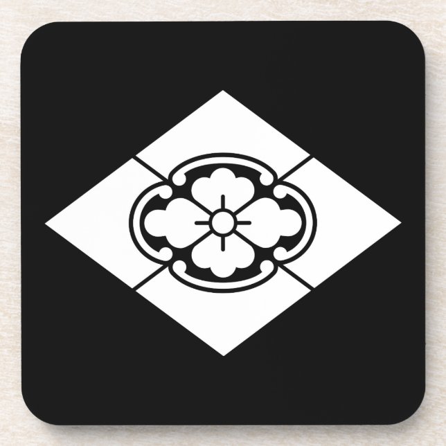 Mokko in rhombus coaster (Front)