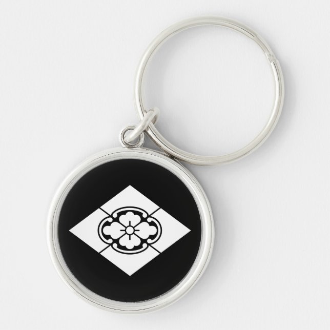 Mokko in rhombus key ring (Front)