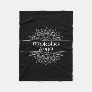 Moksha Yoga Type Mandala Graphic Fleece Blanket