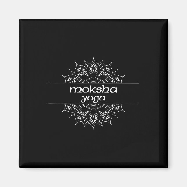 Moksha Yoga Type Mandala Graphic  Magnet (Front)