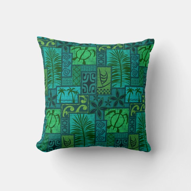 Moku Malihini blue Cushion (Front)
