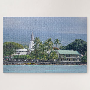 Mokuaikaua Church, Hulihee Palace, Kailua-Kona, HI Jigsaw Puzzle