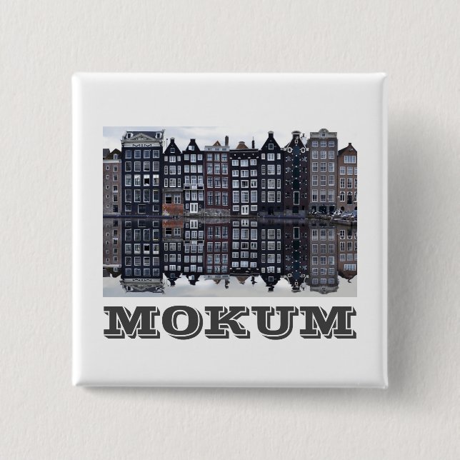 Mokum (Amsterdam) 15 Cm Square Badge (Front)