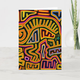 Mola Shaman Peyote Visions Card