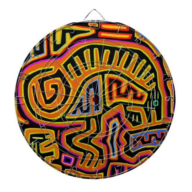 Mola Shaman Peyote Visions Dartboard (Front)