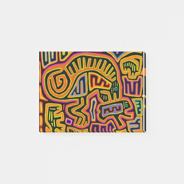 Mola Shaman Peyote Visions Post-it Notes (Front)