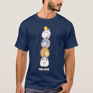Molang Funny Cartoon Designs for Women Men and gif T-Shirt