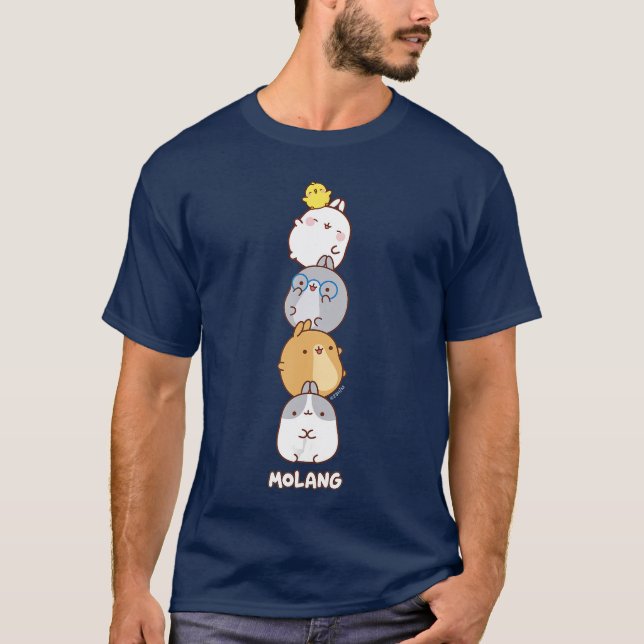 Molang Funny Cartoon Designs for Women Men and gif T-Shirt (Front)