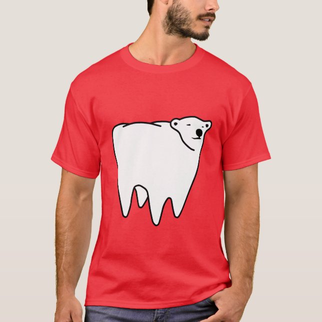 Molar Bear Polar Tooth Bear T-Shirt (Front)