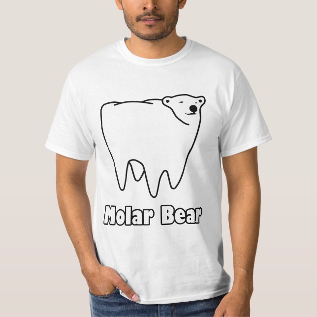 Molar Bear Polar Tooth Bear T-Shirt (Front)
