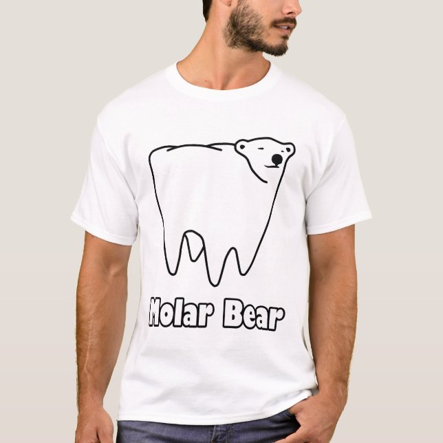 Molar Bear Polar Tooth Bear T-Shirt (Front)
