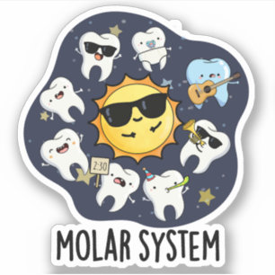 Molar System Funny Dental Astronomy Pun