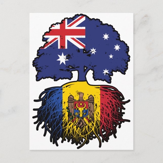 Moldava Moldavan Australian Australia Tree Roots Postcard (Front)