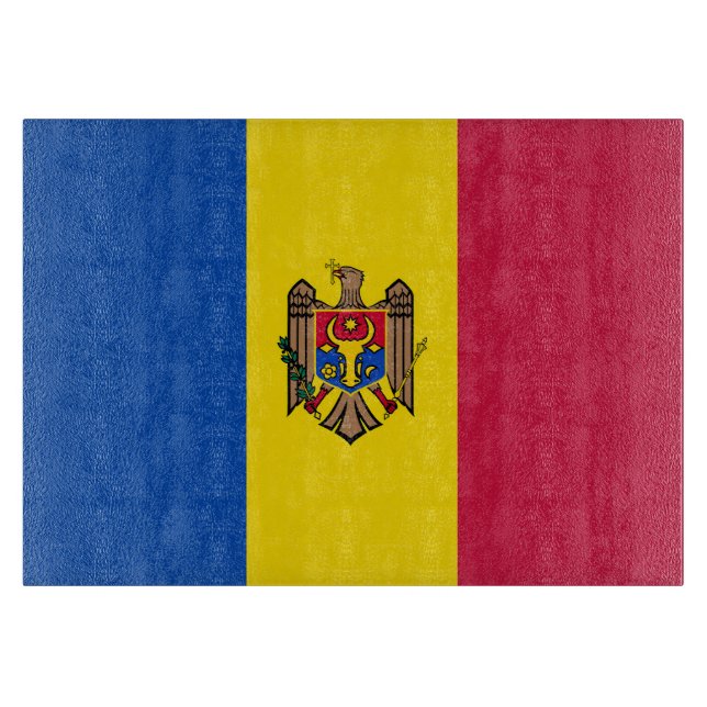 Moldavia flag cutting board (Front)