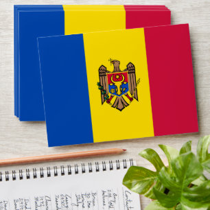 Moldavia flag envelope