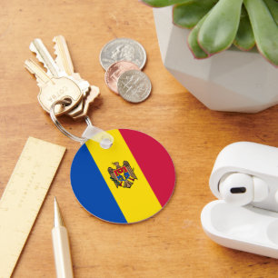 Moldavia flag key ring