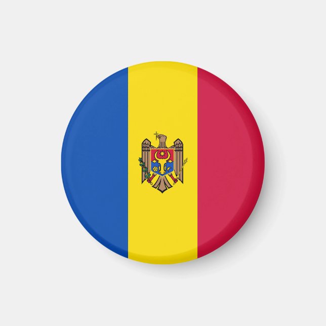 Moldavia flag magnet (Front)