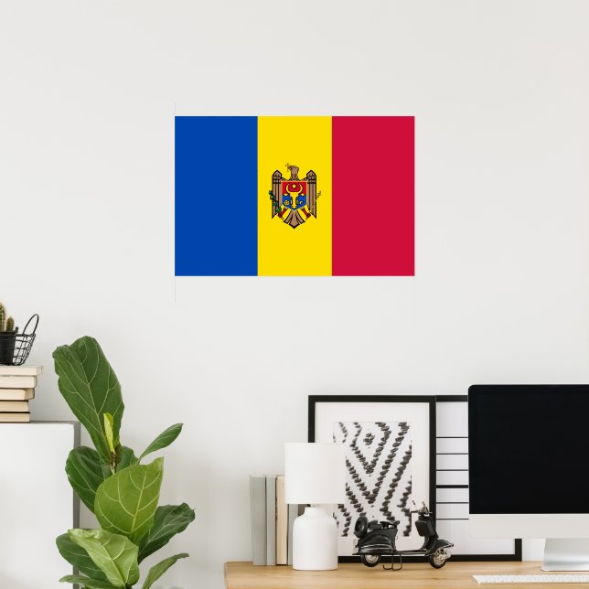 Moldavia flag poster (Home Office)
