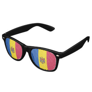 Moldavia flag retro sunglasses