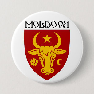 Moldavian coat of arms 7.5 cm round badge