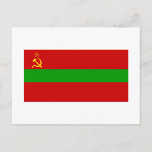 Moldavian SSR Flag Postcard
