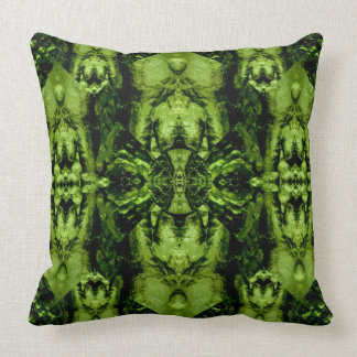 Moldavite I gemstone fractal art pillow