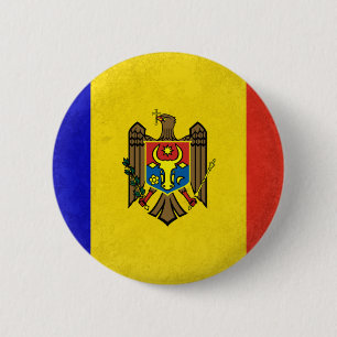 Moldova 6 Cm Round Badge