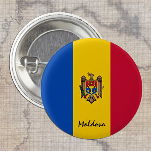 Moldova button, patriotic Moldovan Flag fashion 3 Cm Round Badge