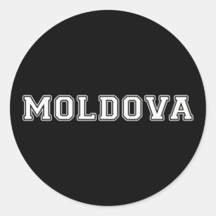 Moldova Classic Round Sticker