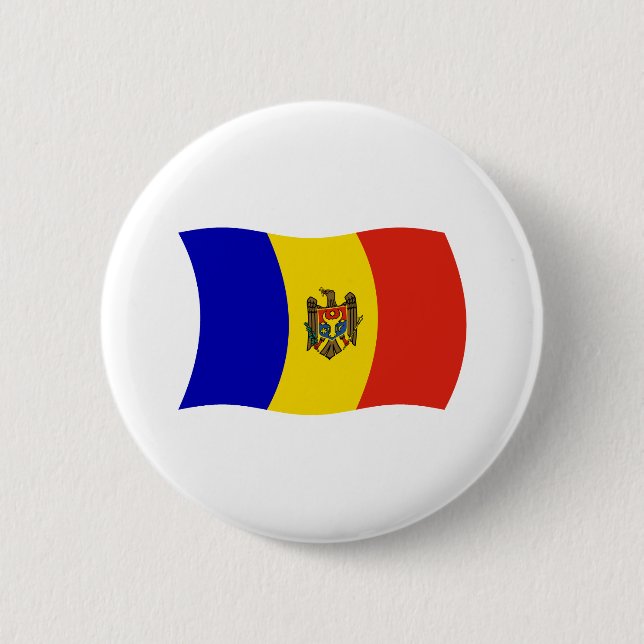 Moldova Flag Button (Front)