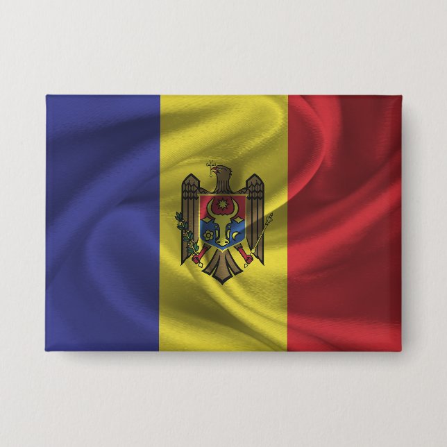 Moldova Flag Button (Front)
