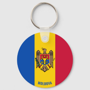 Moldova Flag Charming Patriotic Key Ring