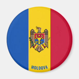 Moldova Flag Charming Patriotic Magnet