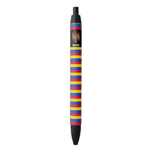 Moldova Flag Cute Patriotic Black Ink Pen