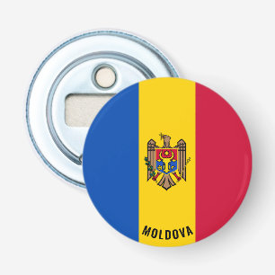 Moldova Flag Delightful Patriotic Bottle Opener