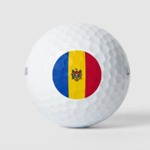 Moldova Flag Golf Balls