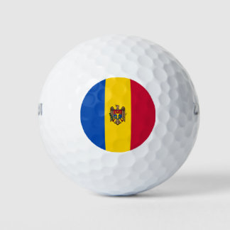 Moldova Flag Golf Balls