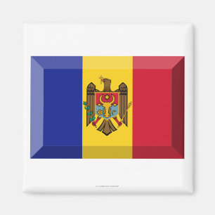 Moldova Flag Jewel Magnet