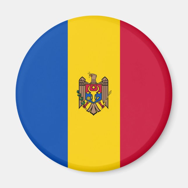 Moldova Flag Magnet (Front)