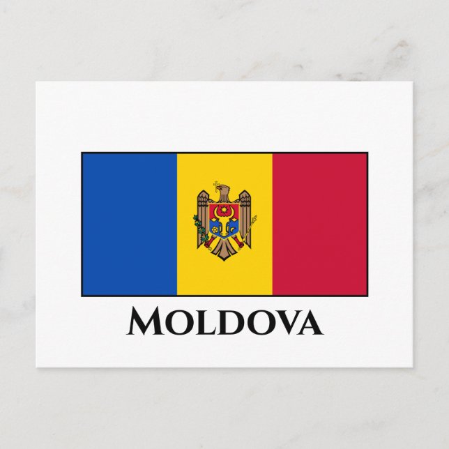 Moldova Flag Postcard (Front)