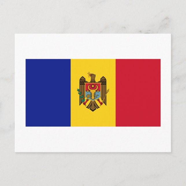 Moldova Flag Postcard (Front)