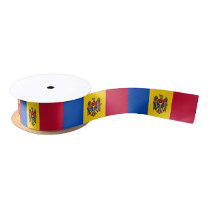 Moldova Flag Satin Ribbon