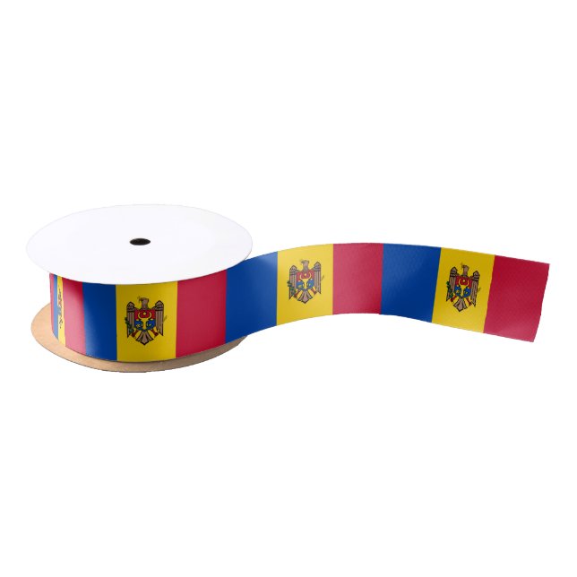 Moldova Flag Satin Ribbon (Spool)