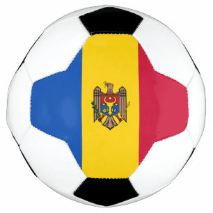 Moldova Flag Soccer Ball