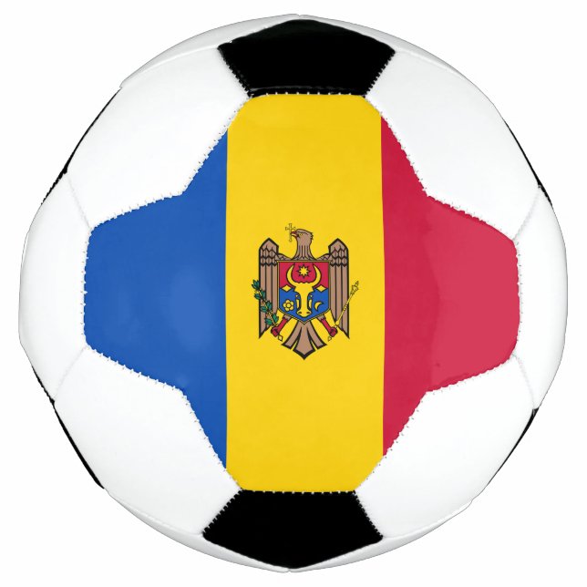 Moldova Flag Soccer Ball (Front)