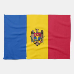 Moldova Flag Tea Towel