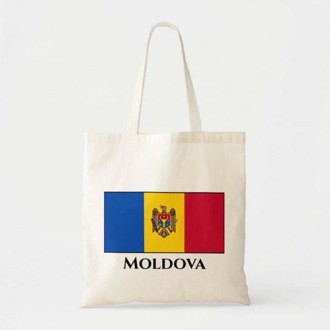 Moldova Flag Tote Bag (Front)